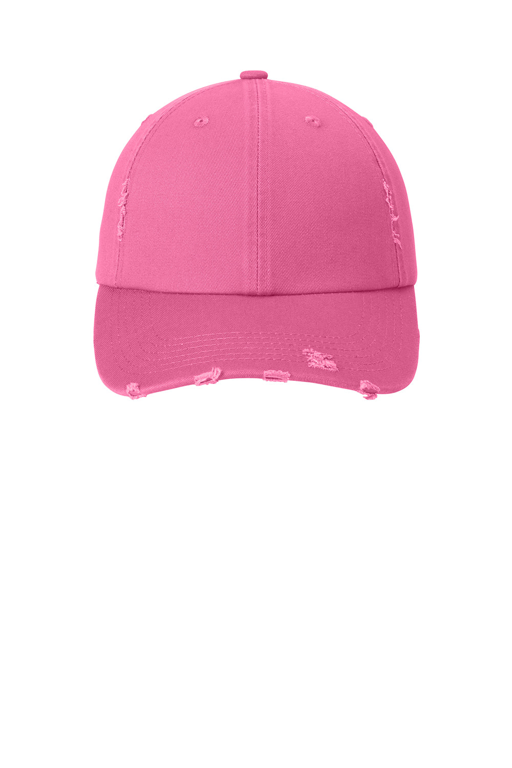 District DT600 Mens Adjustable Hat True Pink Flat Front