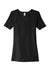 District DT6020 Womens Very Important Short Sleeve Scoop Neck T-Shirt Black Flat Front