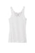 District DT6021 Womens Very Important Tank Top White Flat Front