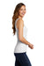 District DT6021 Womens Very Important Tank Top White Model Side