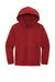 District DT6100Y Youth Very Important Fleece Hooded Sweatshirt Hoodie Classic Red Flat Front