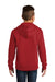 District DT6100Y Youth Very Important Fleece Hooded Sweatshirt Hoodie Classic Red Model Back