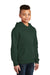 District DT6100Y Youth Very Important Fleece Hooded Sweatshirt Hoodie Forest Green Model 3q