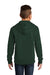 District DT6100Y Youth Very Important Fleece Hooded Sweatshirt Hoodie Forest Green Model Back