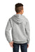 District DT6100Y Youth Very Important Fleece Hooded Sweatshirt Hoodie Heather Light Grey Model Back