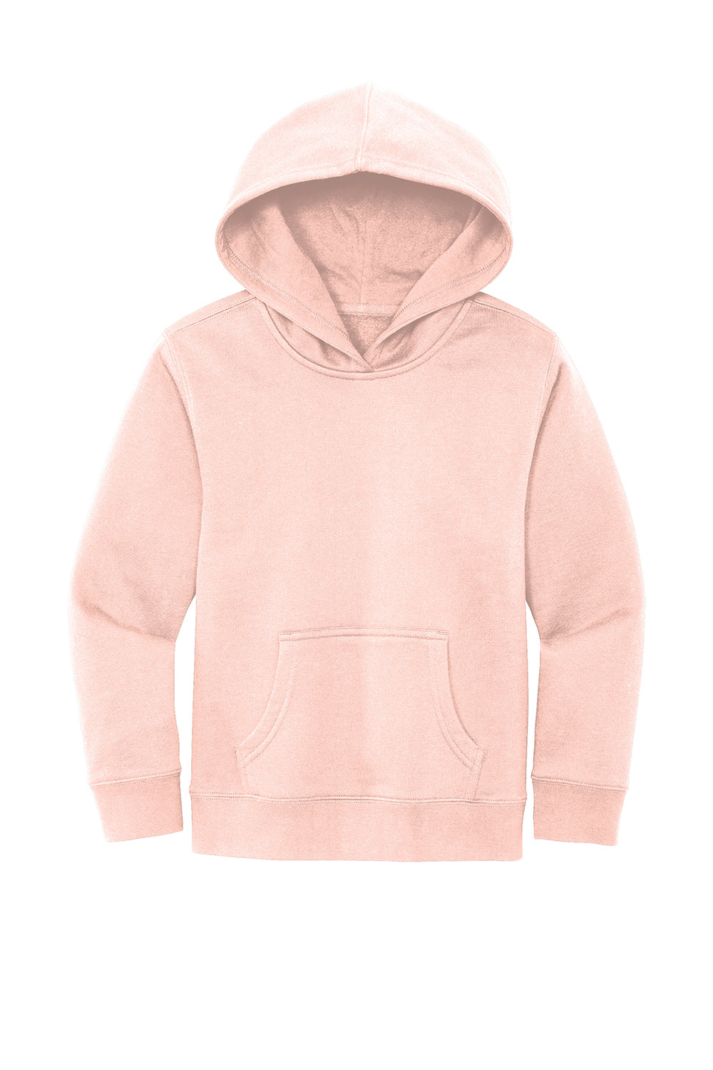 District DT6100Y Youth Very Important Fleece Hooded Sweatshirt Hoodie Rosewater Pink Flat Front