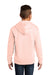 District DT6100Y Youth Very Important Fleece Hooded Sweatshirt Hoodie Rosewater Pink Model Back