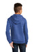 District DT6100Y Youth Very Important Fleece Hooded Sweatshirt Hoodie Royal Blue Frost Model Back