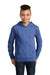 District DT6100Y Youth Very Important Fleece Hooded Sweatshirt Hoodie Royal Blue Frost Model Front