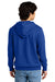 District DT6100 Mens Very Important Fleece Hooded Sweatshirt Hoodie Deep Royal Blue Model Back