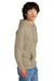 District DT6100 Mens Very Important Fleece Hooded Sweatshirt Hoodie Desert Tan Model Side