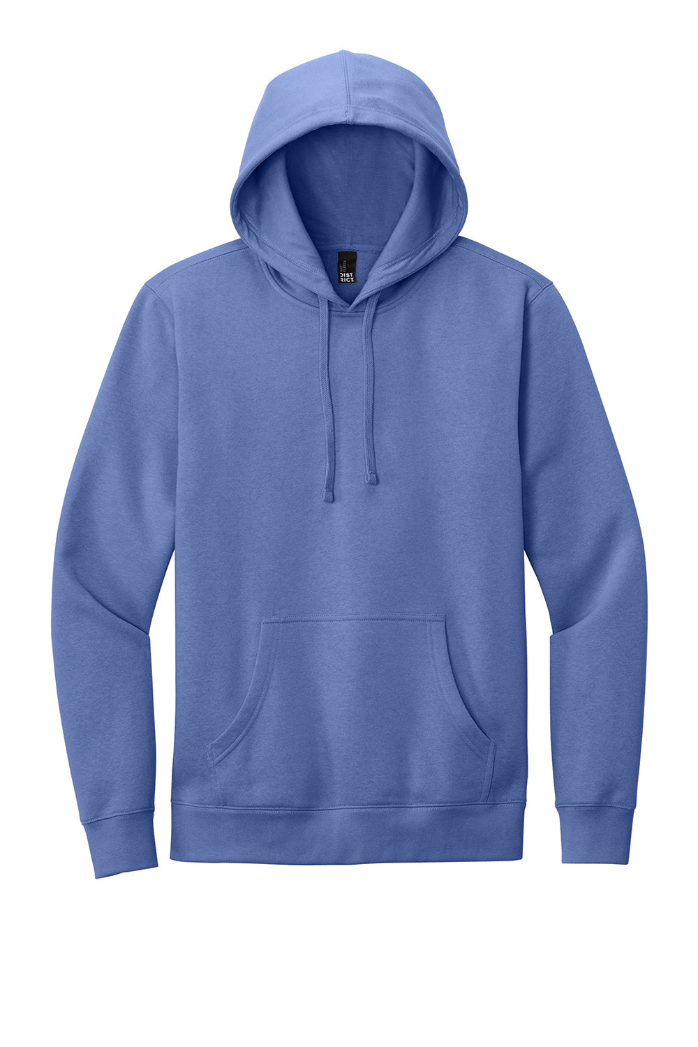 District DT6100 Mens Very Important Fleece Hooded Sweatshirt Hoodie Electric Purple Flat Front