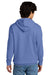 District DT6100 Mens Very Important Fleece Hooded Sweatshirt Hoodie Electric Purple Model Back