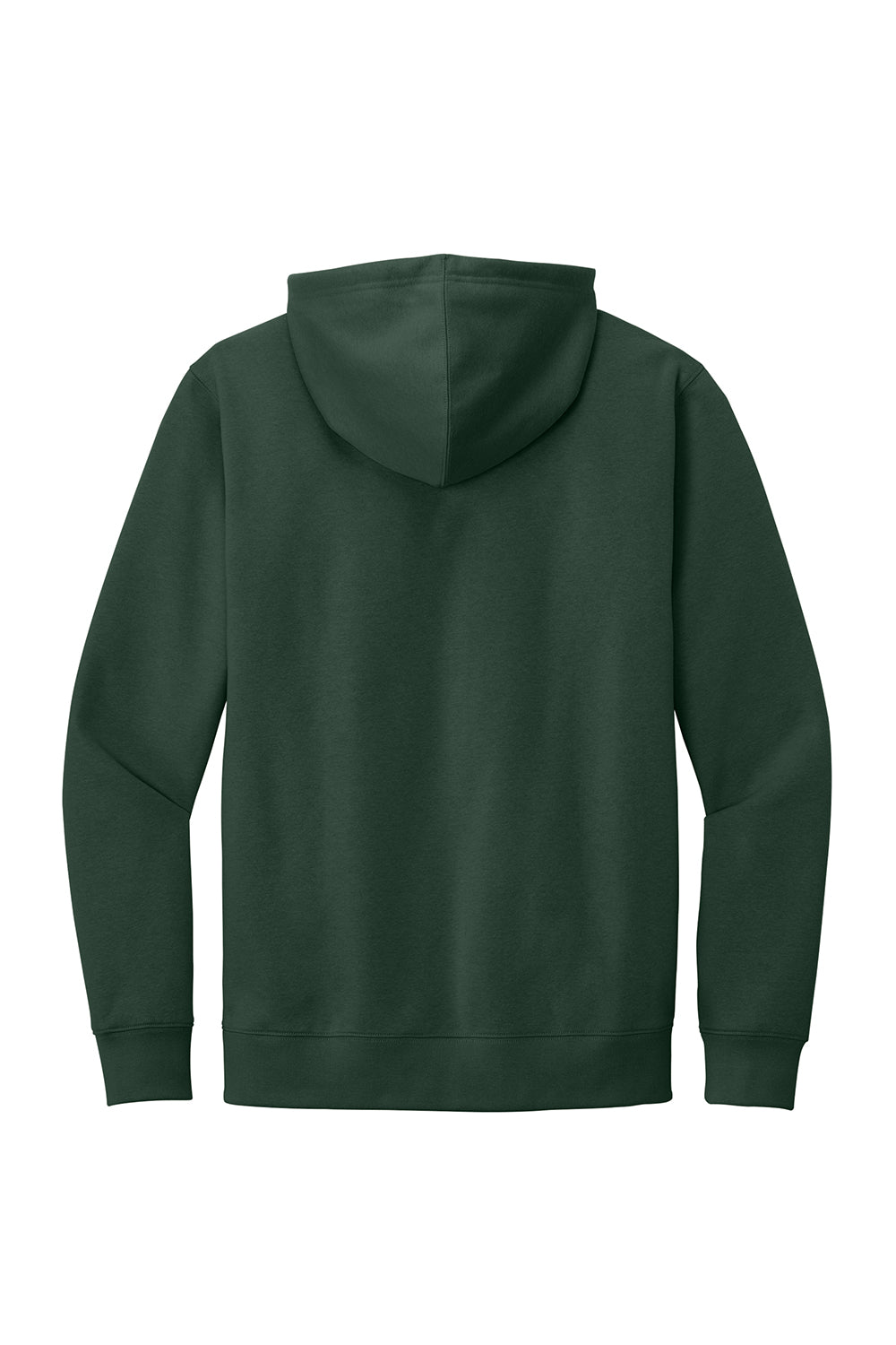 District DT6100 Mens Very Important Fleece Hooded Sweatshirt Hoodie Forest Green Flat Back