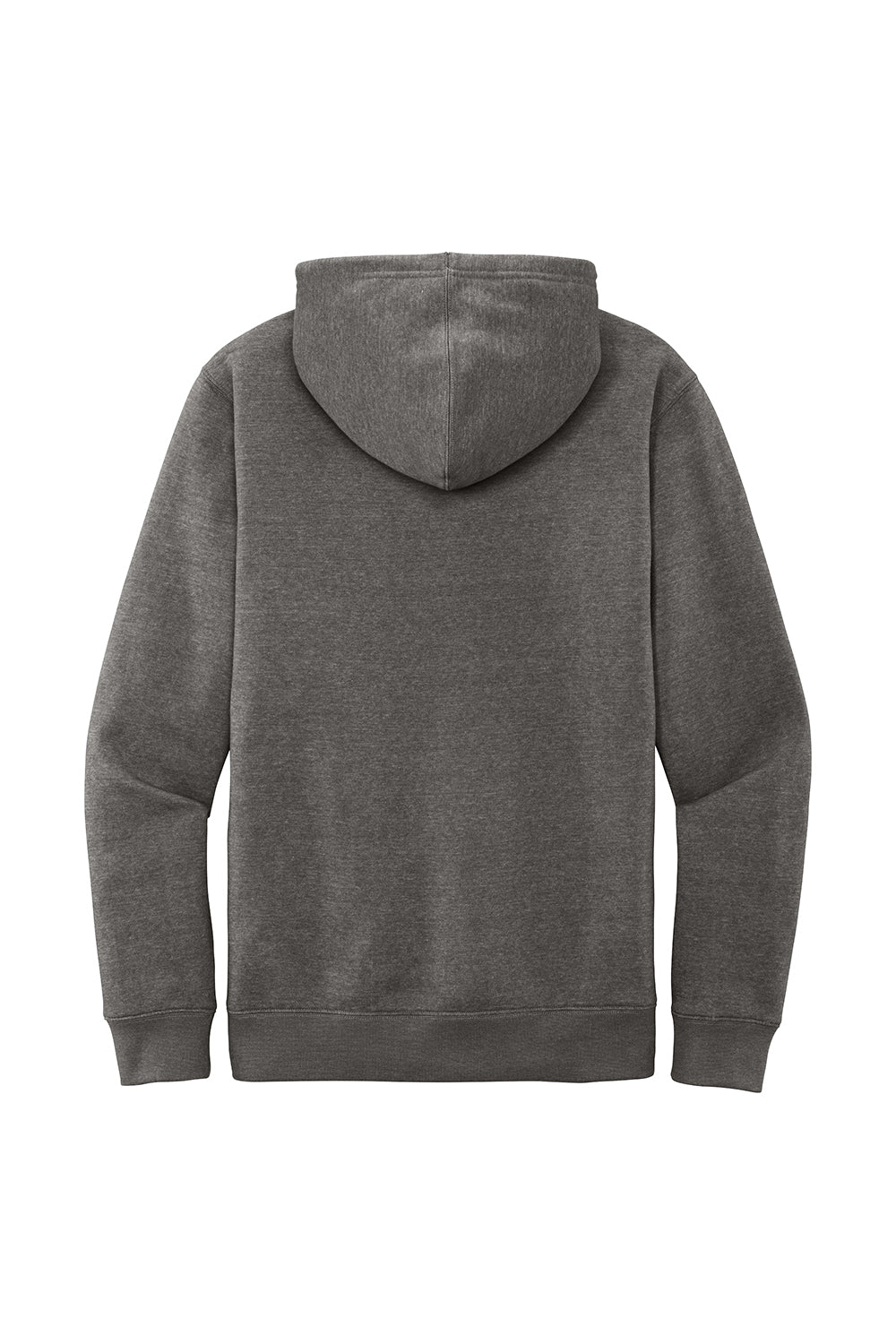 District DT6100 Mens Very Important Fleece Hooded Sweatshirt Hoodie Grey Frost Flat Back