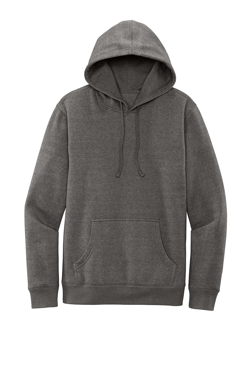 District DT6100 Mens Very Important Fleece Hooded Sweatshirt Hoodie Grey Frost Flat Front