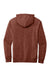 District DT6100 Mens Very Important Fleece Hooded Sweatshirt Hoodie Heather Russet Red Flat Back