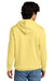 District DT6100 Mens Very Important Fleece Hooded Sweatshirt Hoodie Light Yellow Model Back