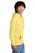 District DT6100 Mens Very Important Fleece Hooded Sweatshirt Hoodie Light Yellow Model Side