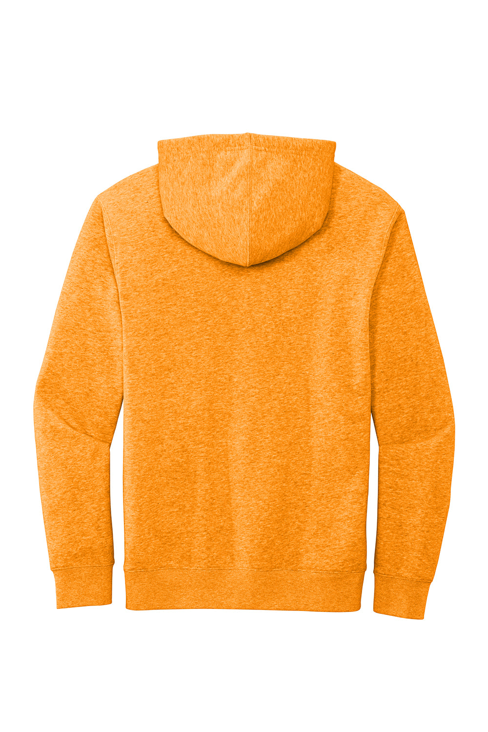 District DT6100 Mens Very Important Fleece Hooded Sweatshirt Hoodie Heather Marigold Flat Back