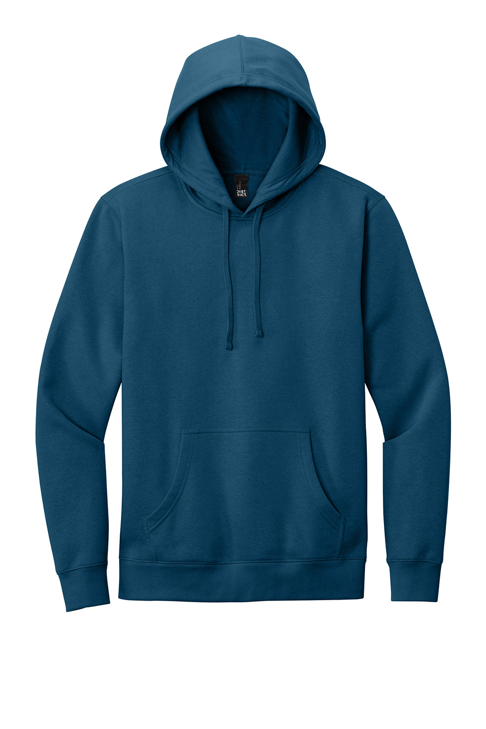 District DT6100 Mens Very Important Fleece Hooded Sweatshirt Hoodie Neptune Blue Flat Front