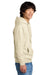 District DT6100 Mens Very Important Fleece Hooded Sweatshirt Hoodie Heather Oatmeal Model Side