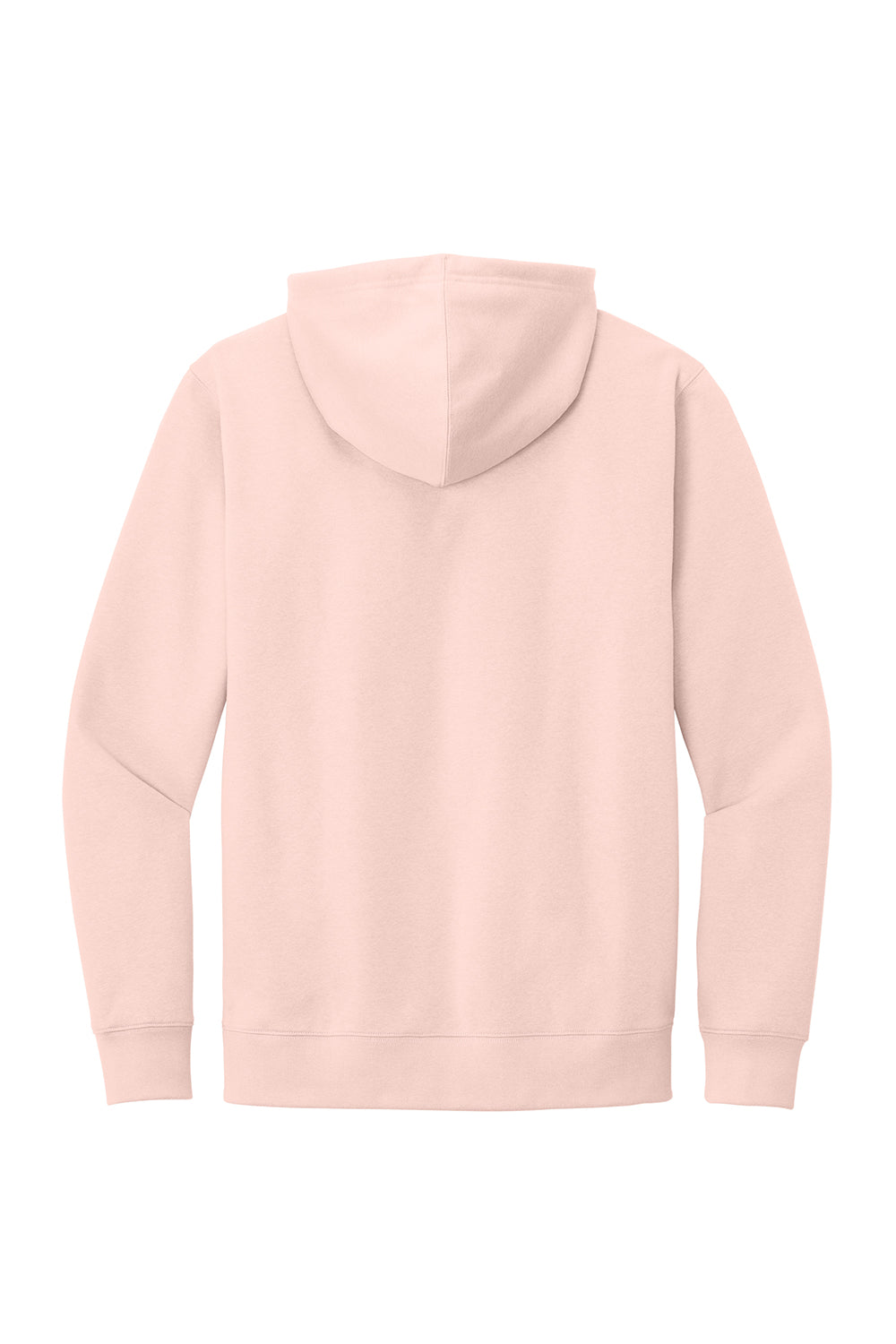 District DT6100 Mens Very Important Fleece Hooded Sweatshirt Hoodie Rosewater Pink Flat Back