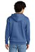 District DT6100 Mens Very Important Fleece Hooded Sweatshirt Hoodie Royal Blue Frost Model Back