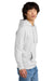 District DT6100 Mens Very Important Fleece Hooded Sweatshirt Hoodie White Smoke Model Side