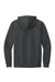 District DT6100 Mens Very Important Fleece Hooded Sweatshirt Hoodie Charcoal Grey Flat Back