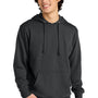 District Mens Very Important Fleece Hooded Sweatshirt Hoodie - Charcoal Grey