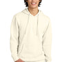 District Mens Very Important Fleece Hooded Sweatshirt Hoodie - Gardenia