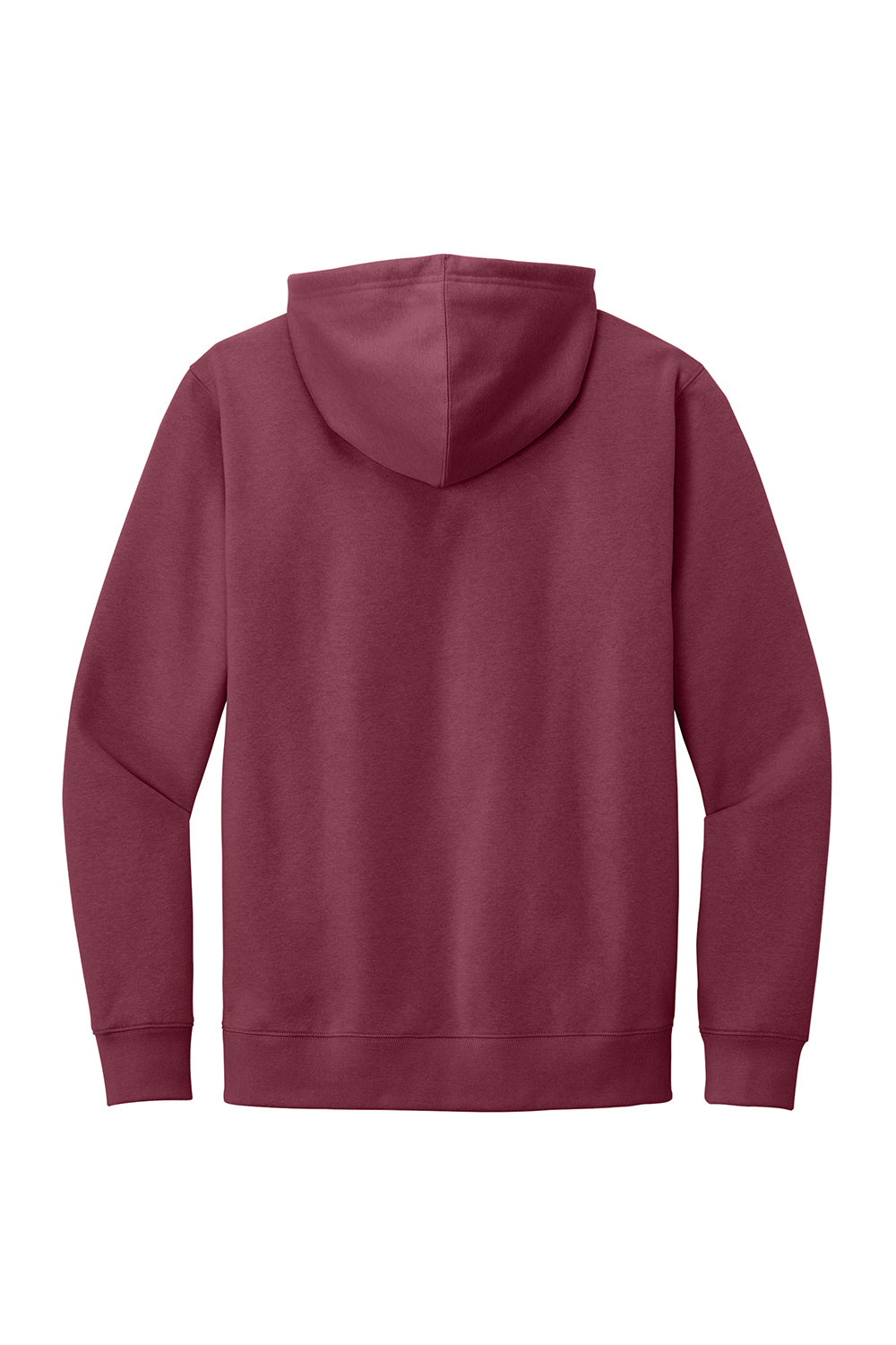 District DT6100 Mens Very Important Fleece Hooded Sweatshirt Hoodie Plum Purple Flat Back