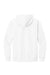 District DT6100 Mens Very Important Fleece Hooded Sweatshirt Hoodie White Flat Back