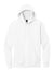 District DT6100 Mens Very Important Fleece Hooded Sweatshirt Hoodie White Flat Front