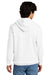 District DT6100 Mens Very Important Fleece Hooded Sweatshirt Hoodie White Model Back