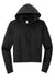 District DT6101 Womens V.I.T. Fleece Hooded Sweatshirt Hoodie Black Flat Front