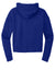 District DT6101 Womens V.I.T. Fleece Hooded Sweatshirt Hoodie Deep Royal Blue Flat Back