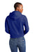 District DT6101 Womens V.I.T. Fleece Hooded Sweatshirt Hoodie Deep Royal Blue Model Back