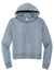 District DT6101 Womens V.I.T. Fleece Hooded Sweatshirt Hoodie Heather Flint Blue Flat Front