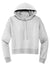 District DT6101 Womens V.I.T. Fleece Hooded Sweatshirt Hoodie Heather Light Grey Flat Front