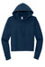 District DT6101 Womens V.I.T. Fleece Hooded Sweatshirt Hoodie New Navy Blue Flat Front