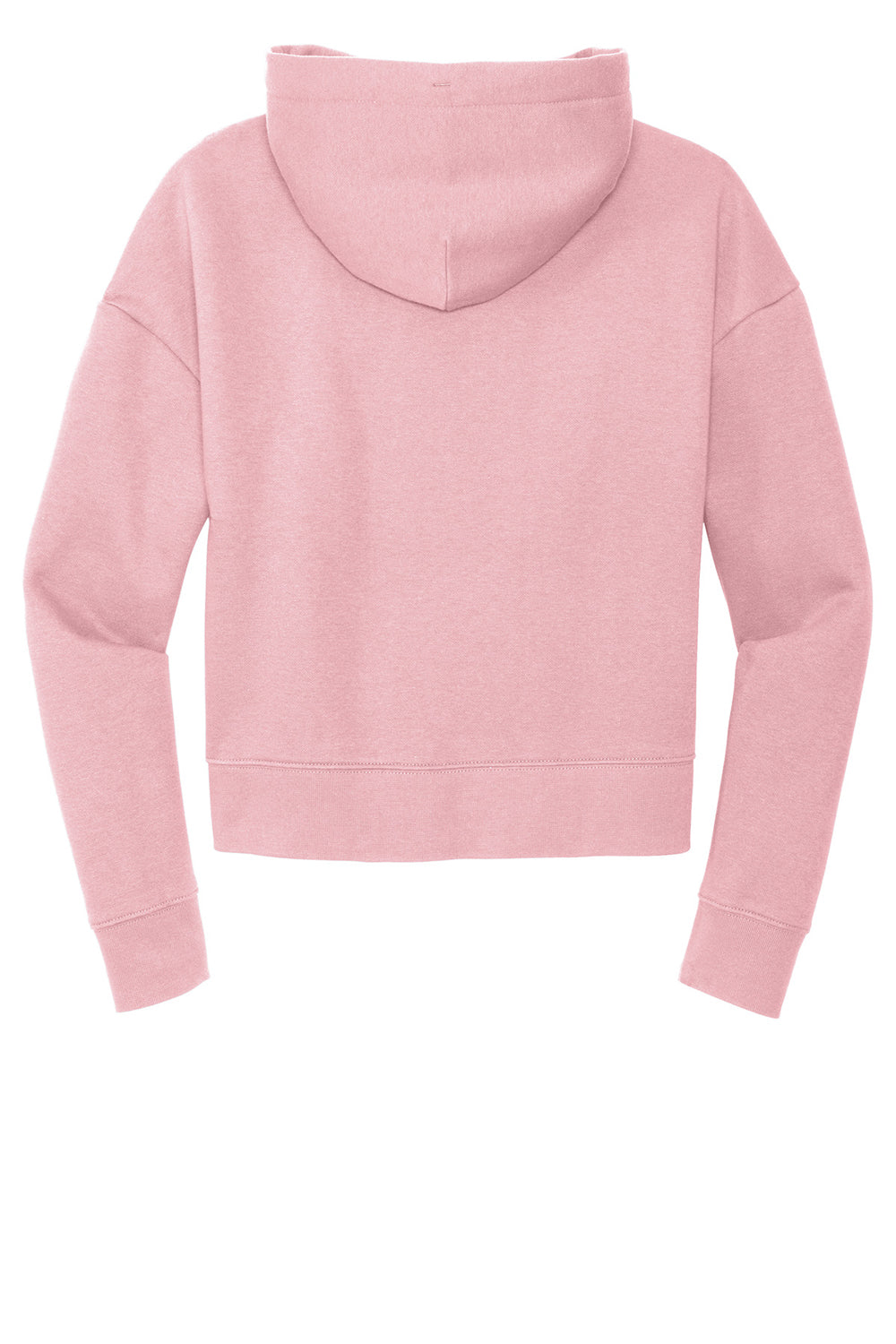 District DT6101 Womens V.I.T. Fleece Hooded Sweatshirt Hoodie Wisteria Pink Flat Back