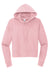 District DT6101 Womens V.I.T. Fleece Hooded Sweatshirt Hoodie Wisteria Pink Flat Front