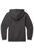 District DT6102Y Youth V.I.T. Fleece Full Zip Hooded Sweatshirt Hoodie Heather Charcoal Grey Flat Back