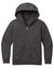 District DT6102Y Youth V.I.T. Fleece Full Zip Hooded Sweatshirt Hoodie Heather Charcoal Grey Flat Front