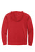 District DT6102 Mens Very Important Fleece Full Zip Hooded Sweatshirt Hoodie Classic Red Flat Back