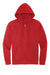 District DT6102 Mens Very Important Fleece Full Zip Hooded Sweatshirt Hoodie Classic Red Flat Front