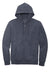 District DT6102 Mens Very Important Fleece Full Zip Hooded Sweatshirt Hoodie Heather Navy Blue Flat Front