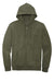 District DT6102 Mens Very Important Fleece Full Zip Hooded Sweatshirt Hoodie Heather Olive Green Flat Front